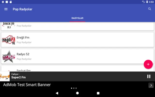 Pop Radyoları android App screenshot 0