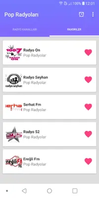 Pop Radyoları android App screenshot 9