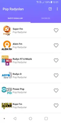 Pop Radyoları android App screenshot 11