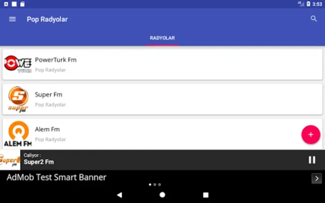 Pop Radyoları android App screenshot 1